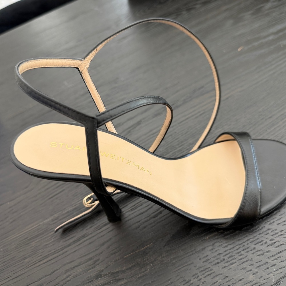Stuart Weitzman Black Strappy Heels‎ - Picture 4 of 14